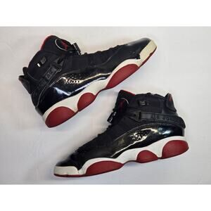 Nike Jordan 6 Rings Bred Youth Basketball Sneakers Size 6Y